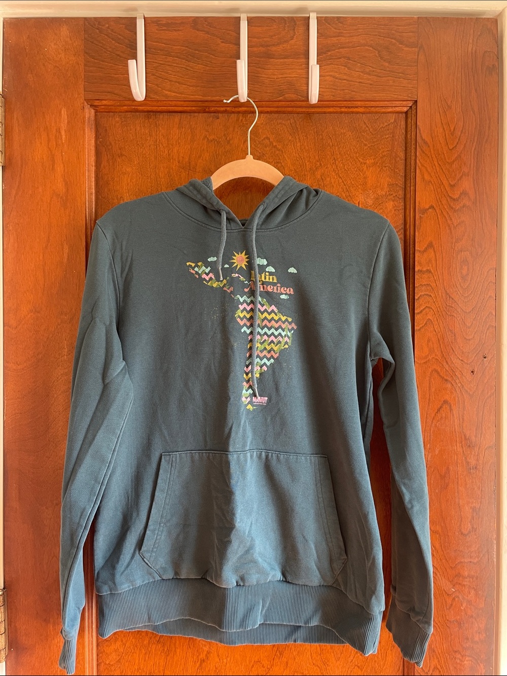 Latino Heritage Month Teal Pullover Hoodie - XS